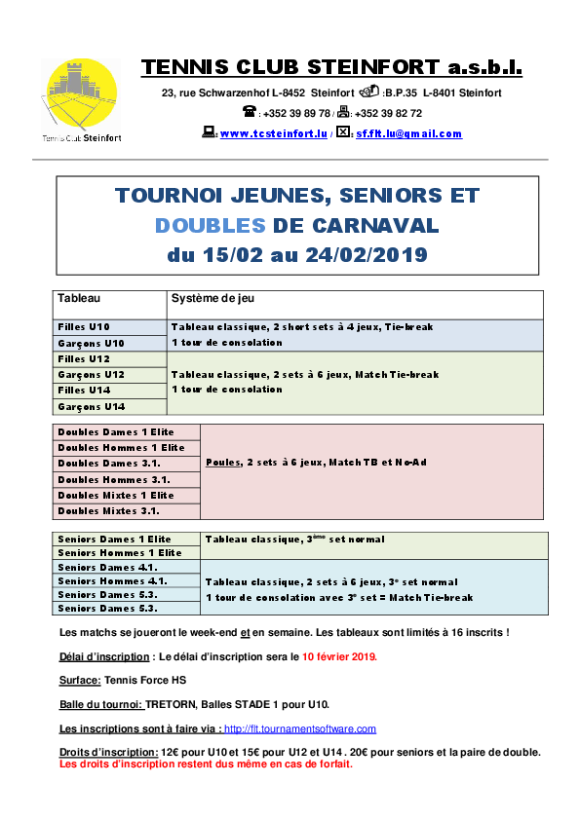 sf tournoi carnaval 2019