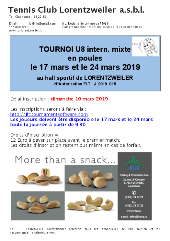 tournois U8 2019 lo